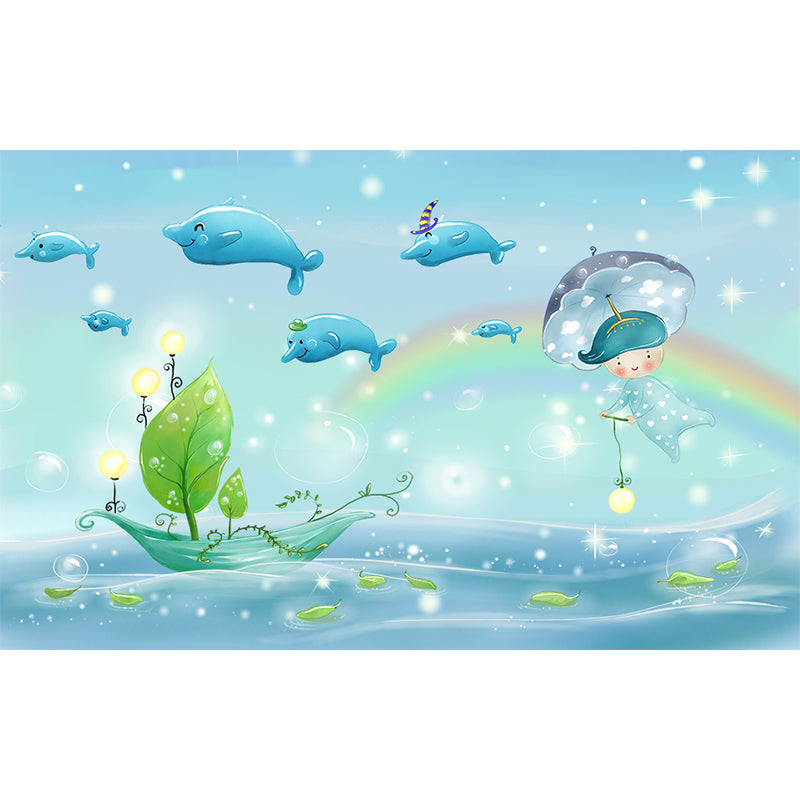 Marine Benthos Wall Mural Kids Style Decorative Children Bedroom Wall Decor, Custom Clearhalo 'Wall Decor' 'Wall Mural' 1696420