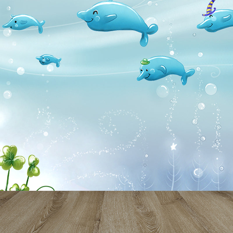 Marine Benthos Wall Mural Kids Style Decorative Children Bedroom Wall Decor, Custom Clearhalo 'Wall Decor' 'Wall Mural' 1696423