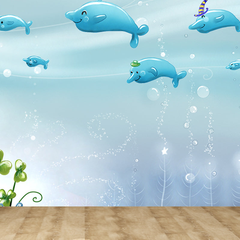 Marine Benthos Wall Mural Kids Style Decorative Children Bedroom Wall Decor, Custom Clearhalo 'Wall Decor' 'Wall Mural' 1696424