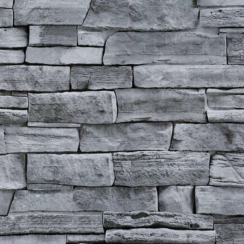 3D Effect Brick Wallpaper Peel and Paste Farmhouse Dining Room Wall Decor, 29.1-sq ft Clearhalo 'Country wall decor' 'Rustic' 'Wallpaper' Wall Decor' 1696514