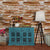 3D Effect Brick Wallpaper Peel and Paste Farmhouse Dining Room Wall Decor, 29.1-sq ft Orange Clearhalo 'Country wall decor' 'Rustic' 'Wallpaper' Wall Decor' 1696516