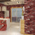 Brick Wallpaper Roll Stain-Proof Cyberpunk Sitting Room Wall Decor, 33' L x 20.5" W Crimson Clearhalo 'Industrial wall decor' 'Industrial' 'Wallpaper' Wall Decor' 1696651