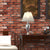Brick Wallpaper Roll Stain-Proof Cyberpunk Sitting Room Wall Decor, 33' L x 20.5" W Brick Red Clearhalo 'Industrial wall decor' 'Industrial' 'Wallpaper' Wall Decor' 1696656