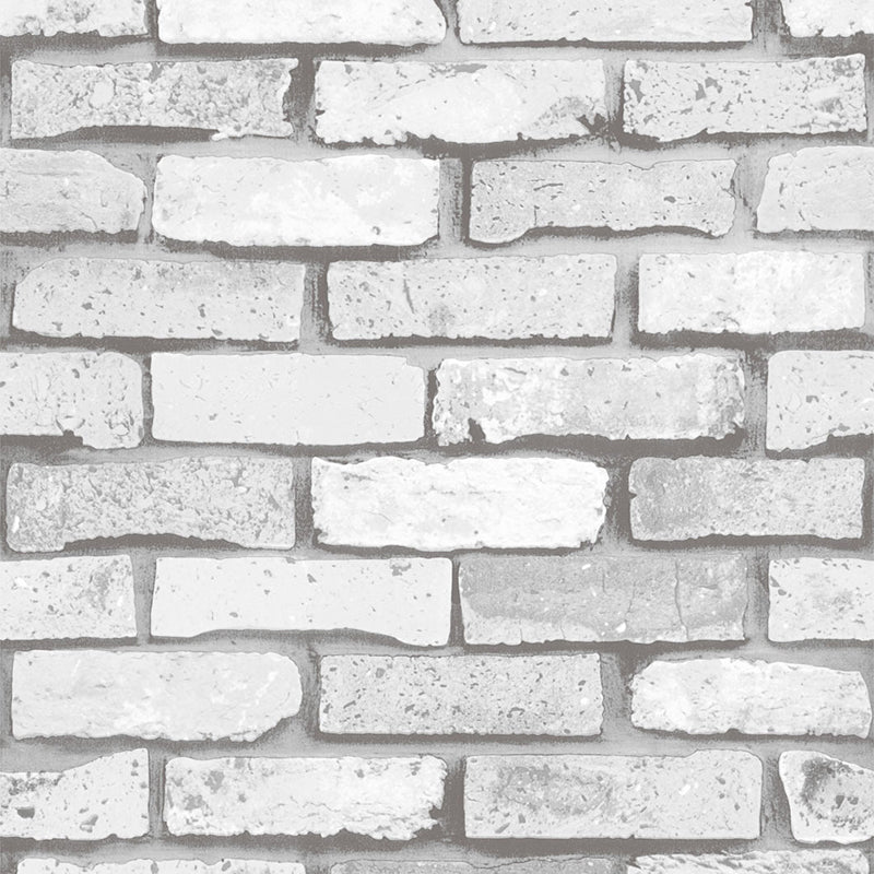 Brick Wallpaper Roll Stain-Proof Cyberpunk Sitting Room Wall Decor, 33' L x 20.5" W Clearhalo 'Industrial wall decor' 'Industrial' 'Wallpaper' Wall Decor' 1696666