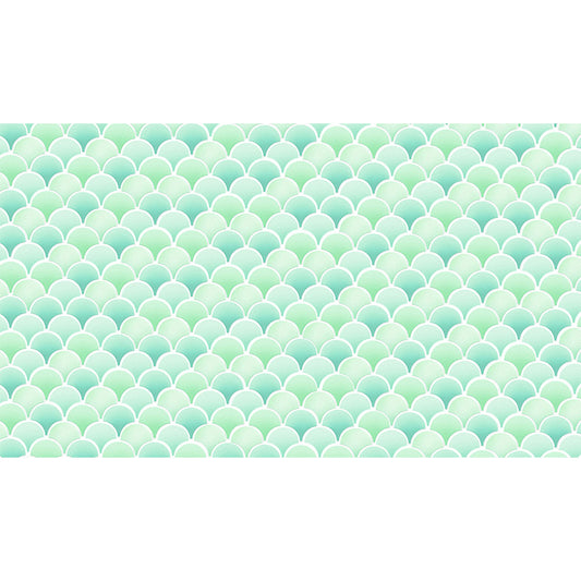 Fishscale Wall Covering Mural Modern Waterproofing Living Room Wall Decor, Custom Size Clearhalo 'Wall Decor' 'Wall Mural' 1696791