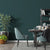 Solid Wallpaper Roll Stain Resistant Minimalism Dining Room Wall Decor, 54.2-sq ft Dark Green 1 Set Clearhalo 'Modern wall decor' 'Modern' 'Wallpaper' Wall Decor' 1696866
