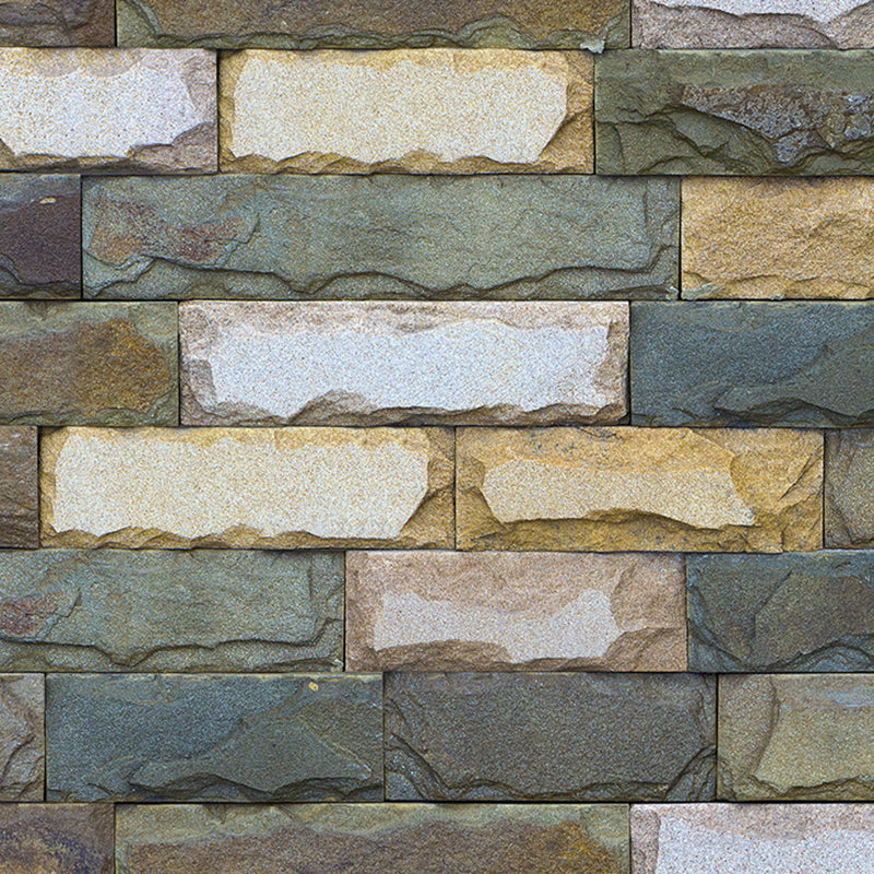 Cyberpunk Brick Wallpaper Roll for Dining Room 48.4-sq ft Wall Covering in Soft Color Clearhalo 'Industrial wall decor' 'Industrial' 'Wallpaper' Wall Decor' 1696915