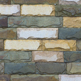 Cyberpunk Brick Wallpaper Roll for Dining Room 48.4-sq ft Wall Covering in Soft Color Clearhalo 'Industrial wall decor' 'Industrial' 'Wallpaper' Wall Decor' 1696915