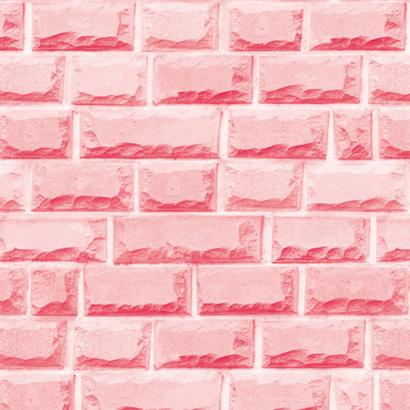 Cyberpunk Brick Wallpaper Roll for Dining Room 48.4-sq ft Wall Covering in Soft Color Clearhalo 'Industrial wall decor' 'Industrial' 'Wallpaper' Wall Decor' 1696918