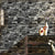 PVC Dark Color Wallpaper Industrial Marble Bricks Wall Decoration, 33' L x 20.5" W Black Clearhalo 'Industrial wall decor' 'Industrial' 'Wallpaper' Wall Decor' 1696934