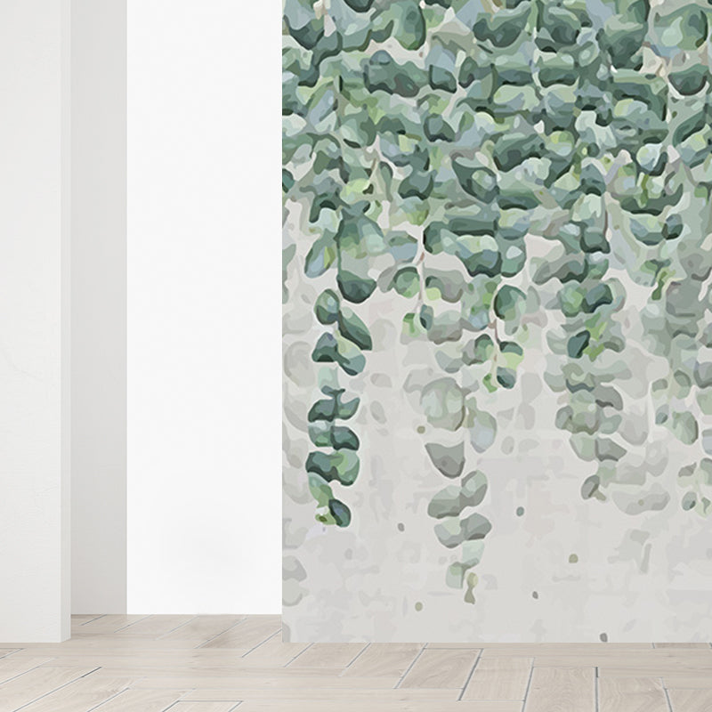 Contemporary Flower Branch Wall Mural Soft Color Decorative Wall Art for Living Room Clearhalo 'Wall Decor' 'Wall Mural' 1696958