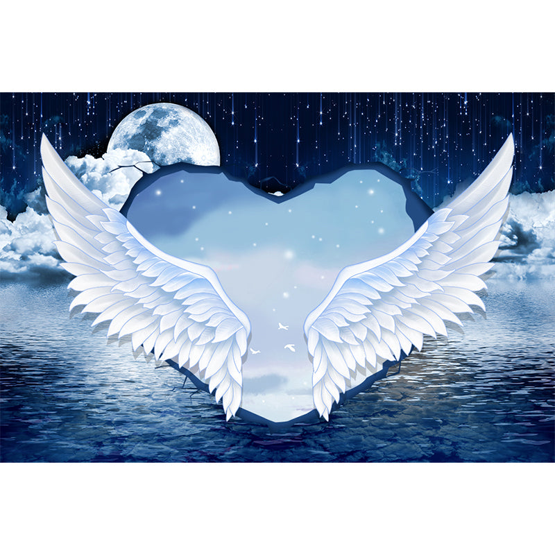 Large Bird Wing Mural Wallpaper Modern Natural Animals Wall Decor in Pastel Color Clearhalo 'Wall Decor' 'Wall Mural' 1696985