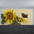 Large Sunflower and Butterfly Mural Contemporary Florentine Scene Wall Decor in Brown Brown Clearhalo 'Wall Decor' 'Wall Mural' 1697017