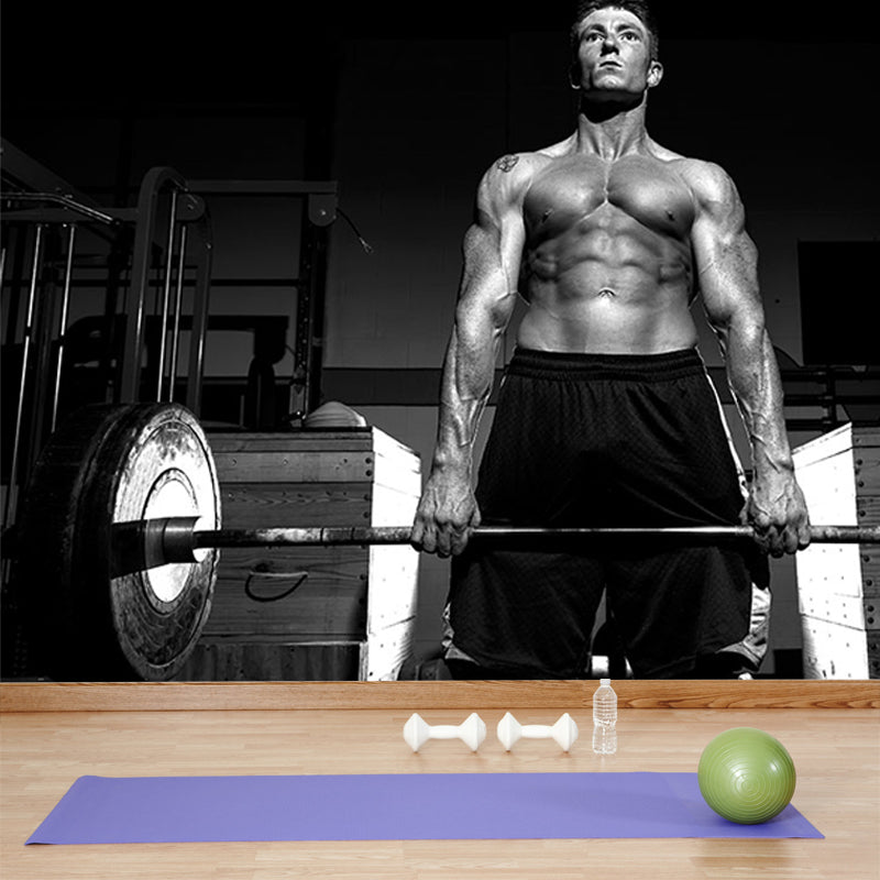 Contemporary Sportsman Wall Mural Pastel Color Waterproofing Wall Decor for Boys Bedroom Clearhalo 'Wall Decor' 'Wall Mural' 1697023