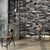 Industrial Architecture Brick Wallpaper Dark Color Washable Wall Covering for Living Room