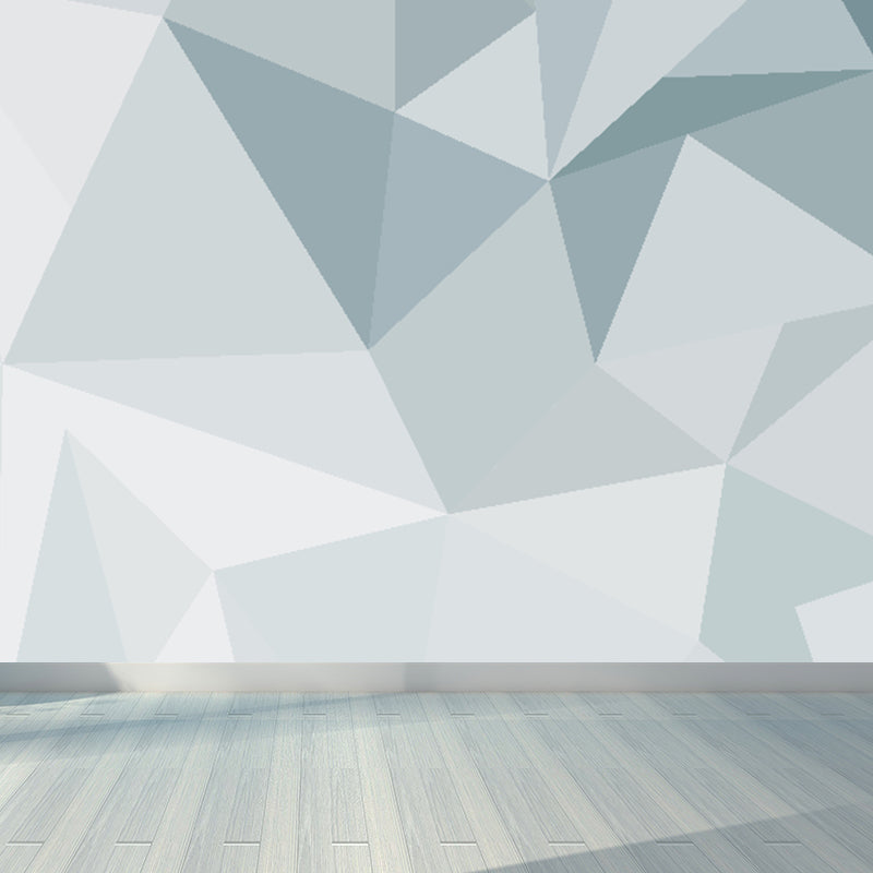 Contemporary Diamond Pattern Mural Decal Light Color Dining Room Wall Art, Personalized Clearhalo 'Wall Decor' 'Wall Mural' 1697129