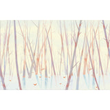 Huge Leafless Tree Mural Wallpaper Yellow Non-Woven Wall Art for Decor, Custom Size Clearhalo 'Wall Decor' 'Wall Mural' 1697345