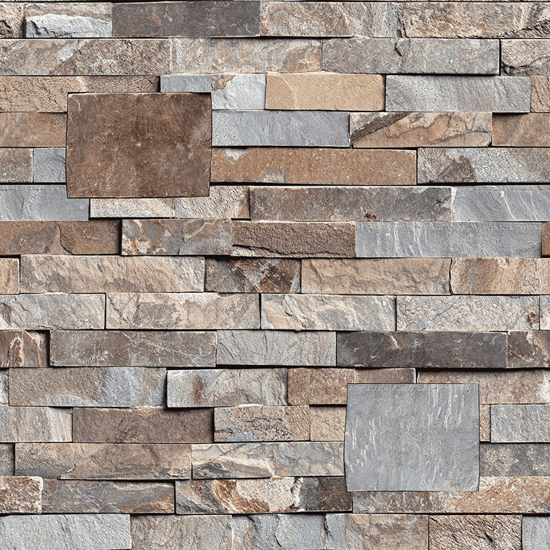 Stain Resistant Brick Wallpaper Roll PVC Cyberpunk Wall Covering for Dining Room Clearhalo 'Industrial wall decor' 'Industrial' 'Wallpaper' Wall Decor' 1697378