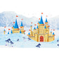 Large Cartoon Castle Wallpaper Mural Pastel Non-Woven Wall Art for House Decor, Custom Print Clearhalo 'Wall Decor' 'Wall Mural' 1697402