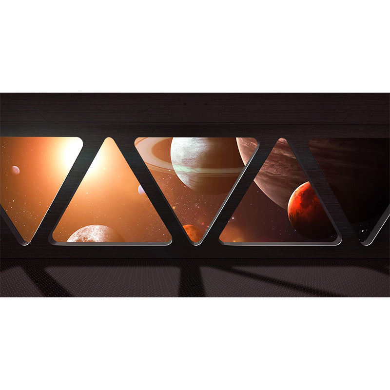 Space Capsule View Mural Wallpaper Sci-Fi Moisture Resistant Wall Art for Kids Room Clearhalo 'Wall Decor' 'Wall Mural' 1697467