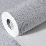 Textured Light Color Wallpaper Contemporary Plain Wall Covering, 33' L x 20.5" W Dark Gray 1 Set