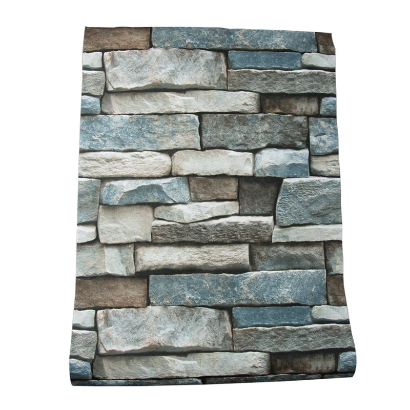 Multicolored Brick Rock Wallpaper Architecture Industrial Waterproofing Wall Covering Clearhalo 'Industrial wall decor' 'Industrial' 'Wallpaper' Wall Decor' 1697534