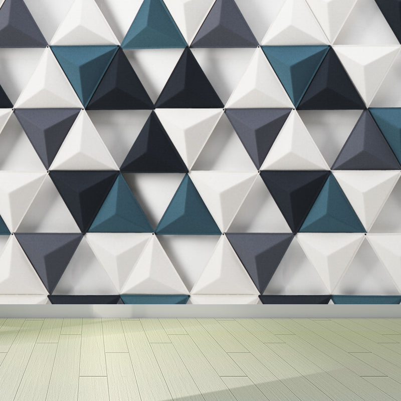 Extra Large Geometric Wall Mural Soft Color Non-Woven Wall Decor for Girls Bedroom, Custom Clearhalo 'Wall Decor' 'Wall Mural' 1697554