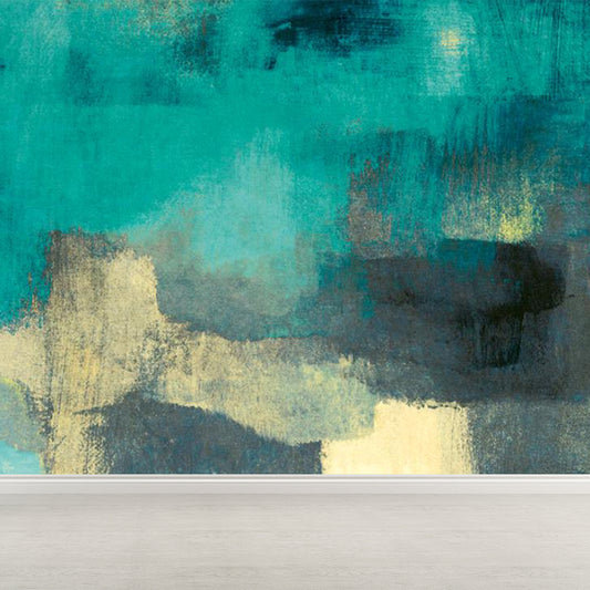 Modern Abstract Hand-Print Mural Green Waterproofing Wall Art for House Interior Clearhalo 'Wall Decor' 'Wall Mural' 1697609