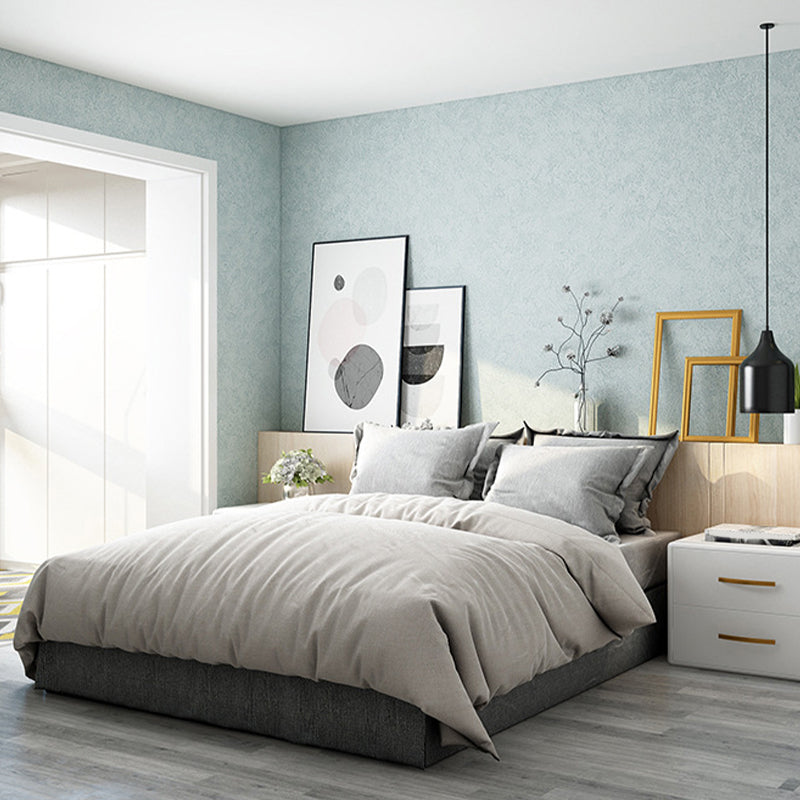 Contemporary Solid Wallpaper Pastel Color Kids Bedroom Wall Art, 31' L x 20.5" W Grey 1 Set Clearhalo 'Modern wall decor' 'Modern' 'Wallpaper' Wall Decor' 1697648