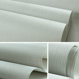 Stripe Plain Wallpaper Roll Nordic Textured Wall Art in Pastel Color for Family Room