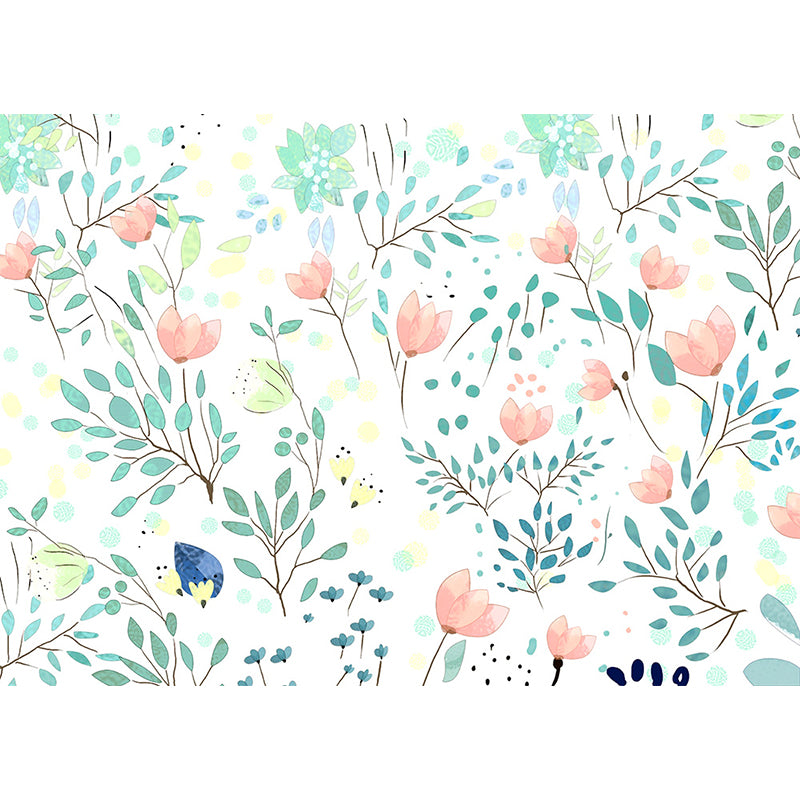 Modern Florentine Wall Mural Non-Woven Waterproof Light Color Wall Art for Bedroom Clearhalo 'Wall Decor' 'Wall Mural' 1697738