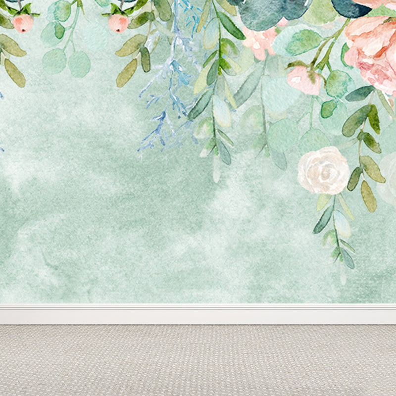 Modern Florentine Wall Mural Non-Woven Waterproof Light Color Wall Art for Bedroom Clearhalo 'Wall Decor' 'Wall Mural' 1697752