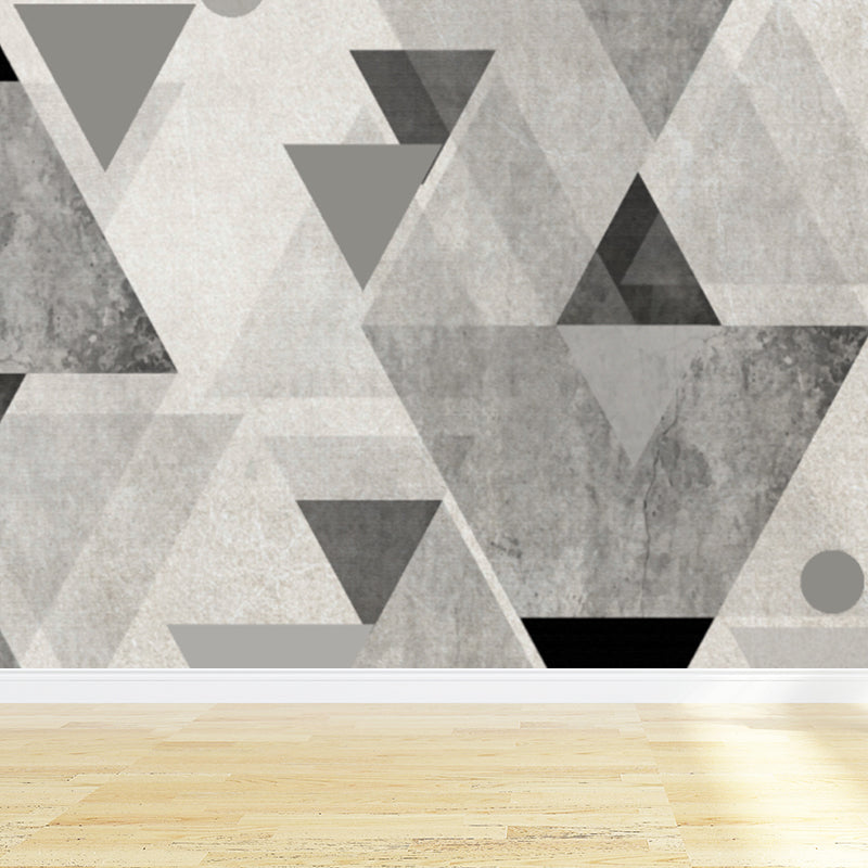 Light Color Graphic Wall Mural for Decoration Contemporary Living Room Wall Covering Grey Clearhalo 'Wall Decor' 'Wall Mural' 1697755