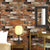 Dark Color Wrecked Brickwork Wallpaper Moisture Resistant Wall Covering for Accent Wall Brown Clearhalo 'Industrial wall decor' 'Industrial' 'Wallpaper' Wall Decor' 1697869
