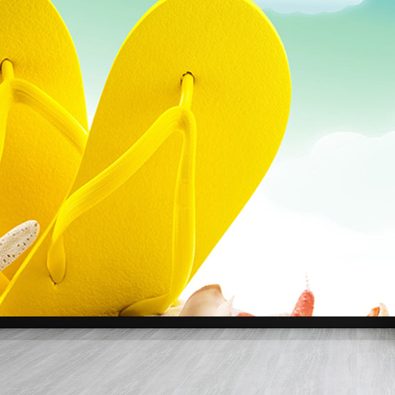 Novelty Scenery Wall Paper Mural for Child Bedroom, Pastel Color, Stain Resistant Clearhalo 'Wall Decor' 'Wall Mural' 1697876