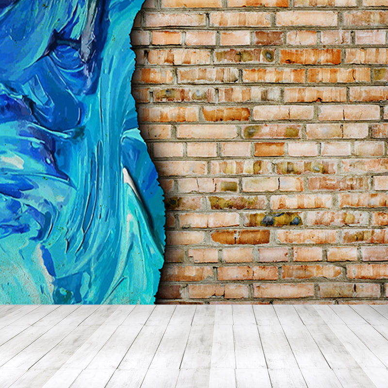 Novelty Scenery Wall Paper Mural for Child Bedroom, Pastel Color, Stain Resistant Clearhalo 'Wall Decor' 'Wall Mural' 1697891