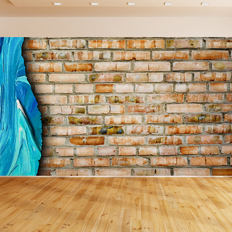 Novelty Scenery Wall Paper Mural for Child Bedroom, Pastel Color, Stain Resistant Clearhalo 'Wall Decor' 'Wall Mural' 1697892