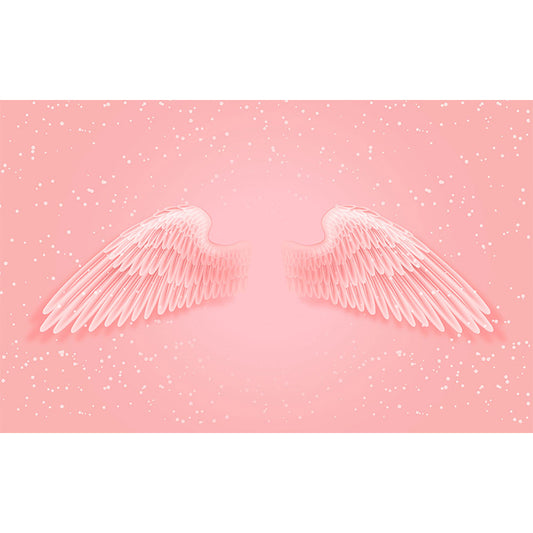 Huge Wing Mural Wallpaper Moisture Resistant Modern Girls Bedroom Wall Art in Pastel Color Clearhalo 'Wall Decor' 'Wall Mural' 1697918
