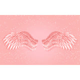 Huge Wing Mural Wallpaper Moisture Resistant Modern Girls Bedroom Wall Art in Pastel Color Clearhalo 'Wall Decor' 'Wall Mural' 1697933
