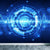 3D Illusion Gear Print Mural Novelty Non-Woven Fabric Wall Art in Blue for Boys Room Blue Clearhalo 'Wall Decor' 'Wall Mural' 1697960