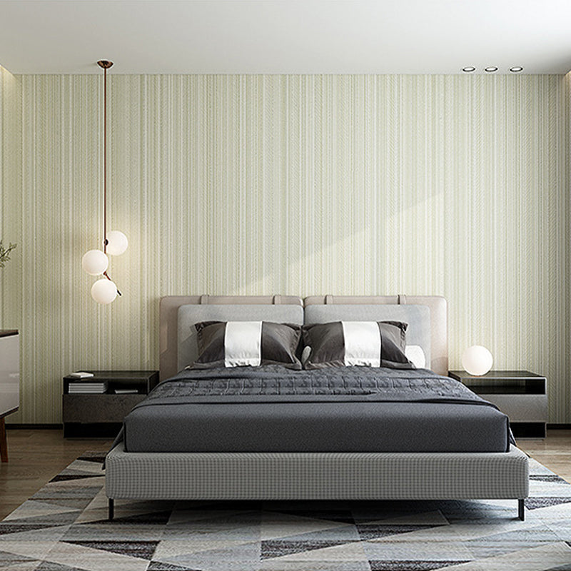 Minimal Ticking Striped Plain Wallpaper Soft Color Stain Resistant Wall Decor for Kitchen White 1 Set Clearhalo 'Modern wall decor' 'Modern' 'Wallpaper' Wall Decor' 1698056