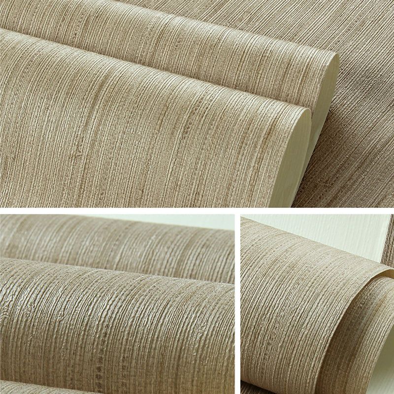 Solid Striped Wallpaper Roll Pastel Color PVC Wall Covering for Home Decor, 54.2-sq ft Clearhalo 'Modern wall decor' 'Modern' 'Wallpaper' Wall Decor' 1698070