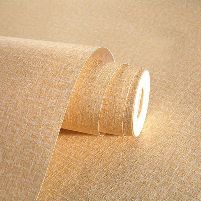 Unpatterned Wallpaper Minimalist Popular Solid Wall Art in Pastel Color, 57.1-Sq ft Yellow 1 Set Clearhalo 'Modern wall decor' 'Modern' 'Wallpaper' Wall Decor' 1698082