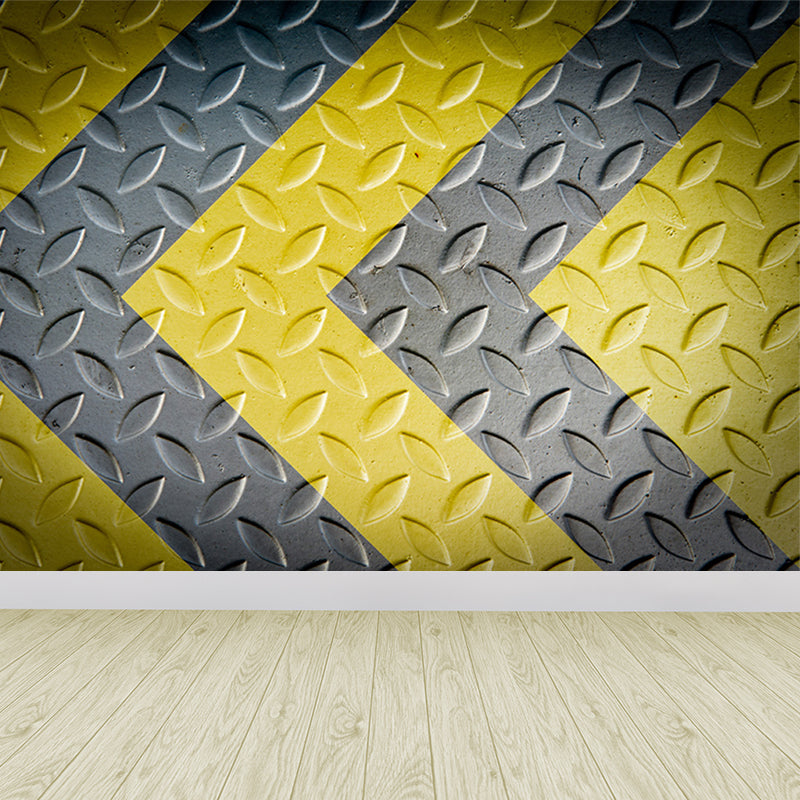 Non-Woven Textured Decorative Mural Decal Industrial Geometry Pattern Wall Covering Clearhalo 'Wall Decor' 'Wall Mural' 1698135