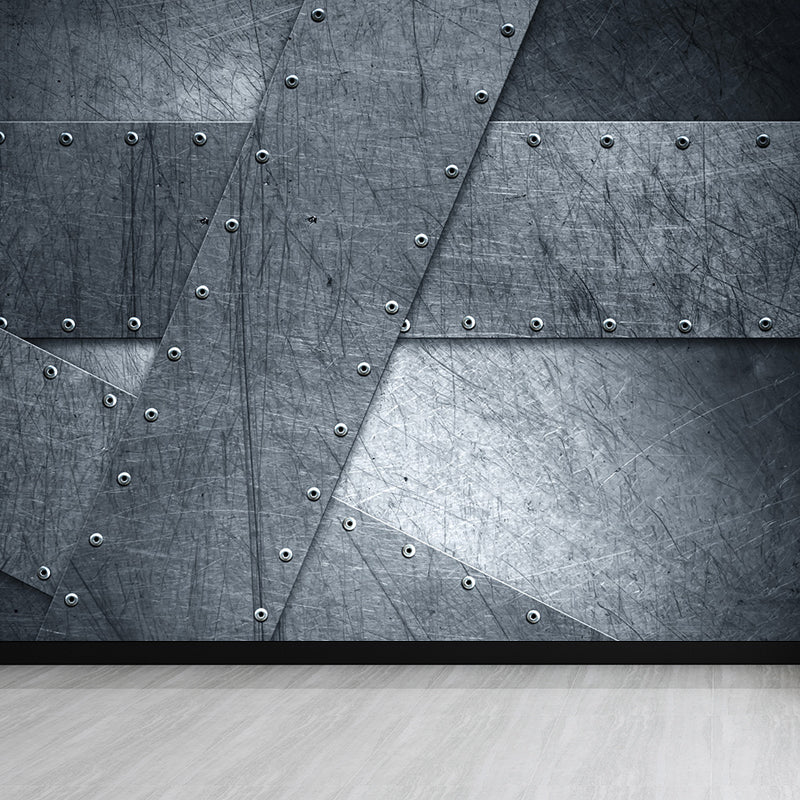 Non-Woven Textured Decorative Mural Decal Industrial Geometry Pattern Wall Covering Clearhalo 'Wall Decor' 'Wall Mural' 1698149