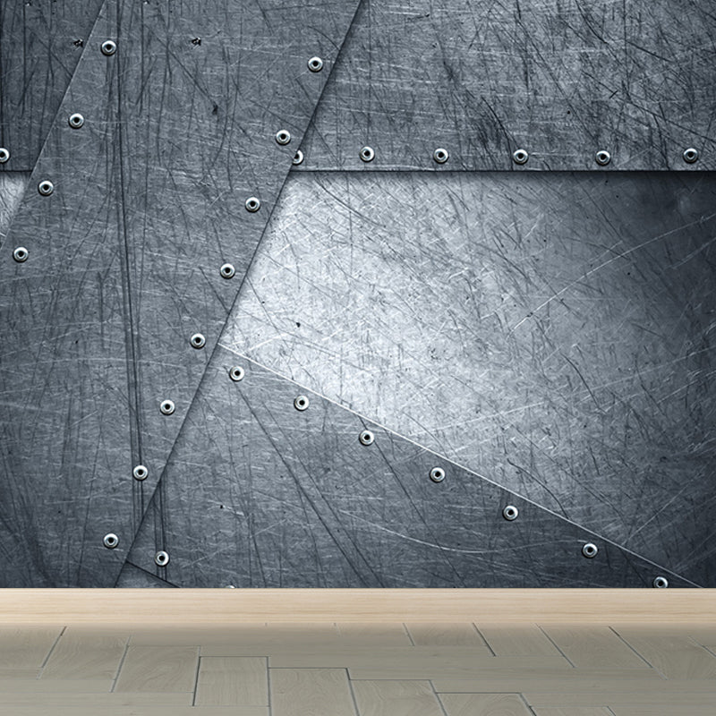 Non-Woven Textured Decorative Mural Decal Industrial Geometry Pattern Wall Covering Clearhalo 'Wall Decor' 'Wall Mural' 1698150