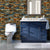 Architecture Colored Bricks Wallpaper Steampunk Self-Stick Wall Art for Bathroom Dark Brown Clearhalo 'Industrial wall decor' 'Industrial' 'Wallpaper' Wall Decor' 1698196