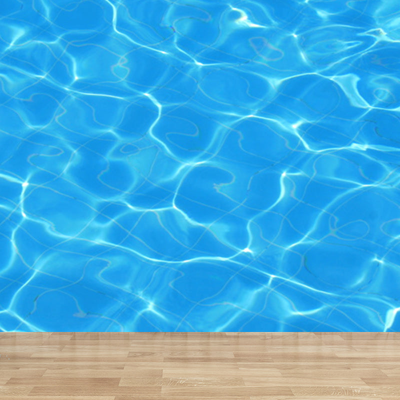 Kids Style Sparkling Brine Mural Blue Waterproofing Wall Decor for Children Bedroom Clearhalo 'Wall Decor' 'Wall Mural' 1698315