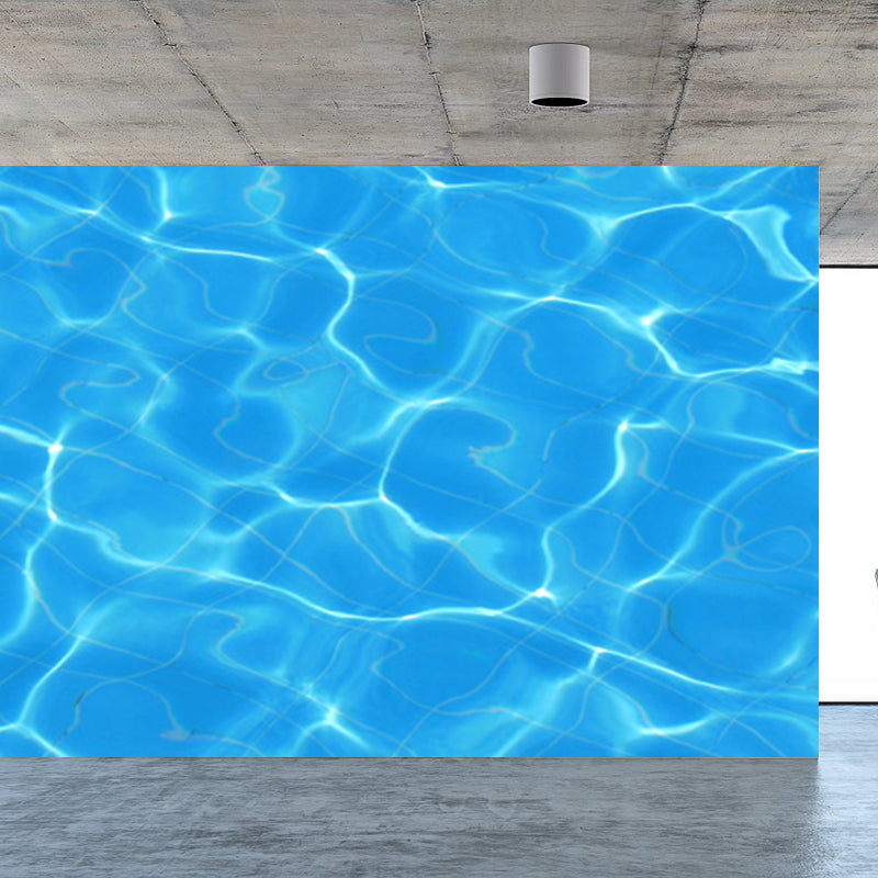 Kids Style Sparkling Brine Mural Blue Waterproofing Wall Decor for Children Bedroom Clearhalo 'Wall Decor' 'Wall Mural' 1698316