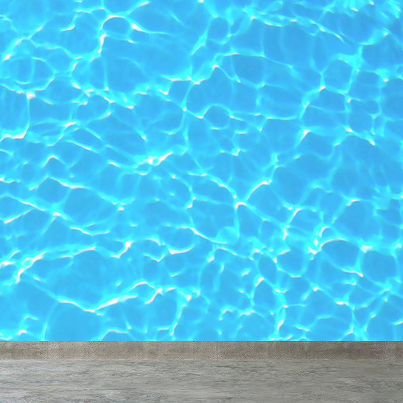 Kids Style Sparkling Brine Mural Blue Waterproofing Wall Decor for Children Bedroom Clearhalo 'Wall Decor' 'Wall Mural' 1698320